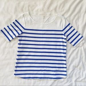J. Crew Piqué Stripe Tee